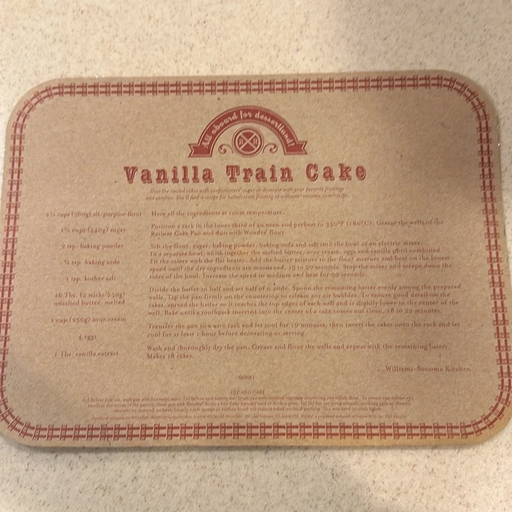 Williams Sonoma Railway / Train Cake Pan by Nordic Warr